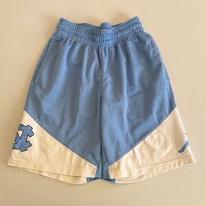 Jordan Men's Blue and White North Carolina Athletic Shorts Size S